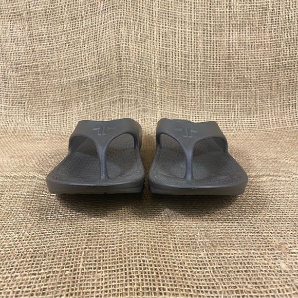 TELIC Sandal Energy Flip Flop Black wedge slip on waterproof size L 11 - Picture 8 of 10